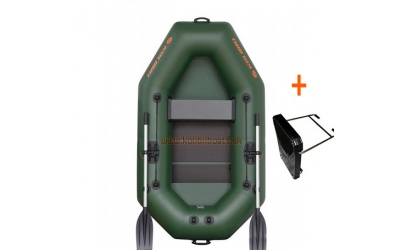 Člun Kolibri K-220 T zelený, lamelová podlaha + držák motoru