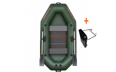Člun Kolibri K-240 T zelený lamelová podlaha + držák motoru