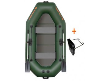 Člun Kolibri K-270 TP profi, zelený, pevná podlaha + držák motoru
